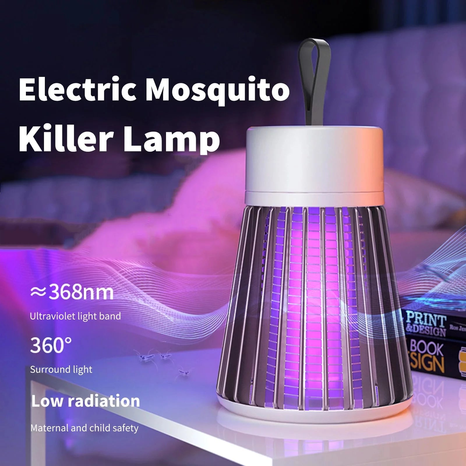 Bug Zapper, Mosquito Zapper for Outdoor and Indoor, Electric Mosquito Killer Insect Killer for Home, Kitchen, Patio